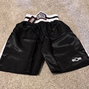 Women's Black Boxing Shorts
